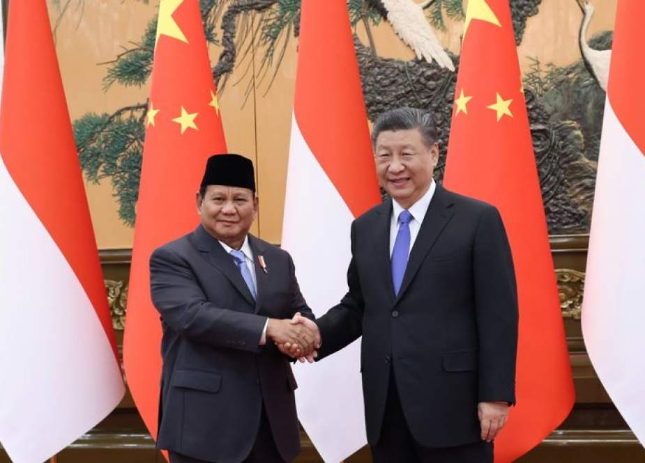 Menteri Pertahanan RI Prabowo Subianto dan Presiden China Xi Jinping bertemu di Beijing, China