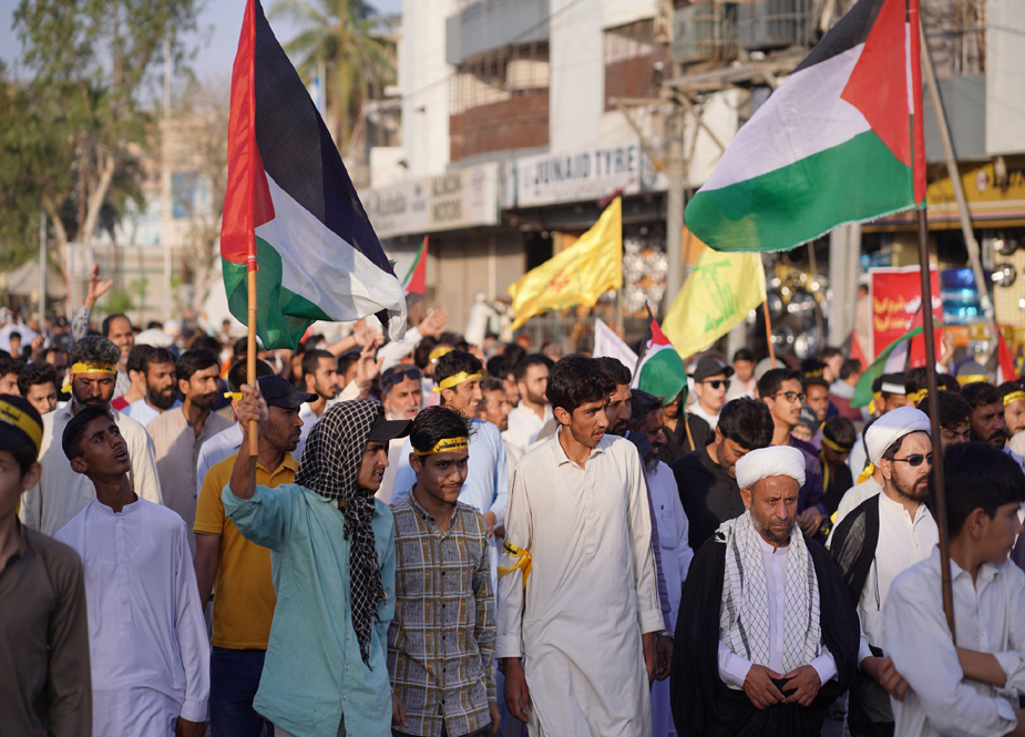 تحریک بیداری امت مصطفیؐ کے تحت کراچی میں القدس ریلی کا انعقاد، علماء و عوام کی شرکت