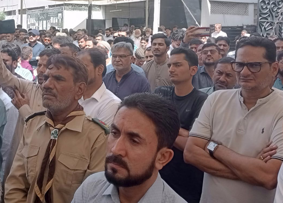 عالمی یوم القدس، ایم ڈبلیو ایم کراچی کے تحت جامع مسجد نور ایمان کے باہر احتجاجی مظاہرہ