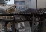 The consular section of the Iranian Embassy in Damascus, Syria after an Israeli airstrike