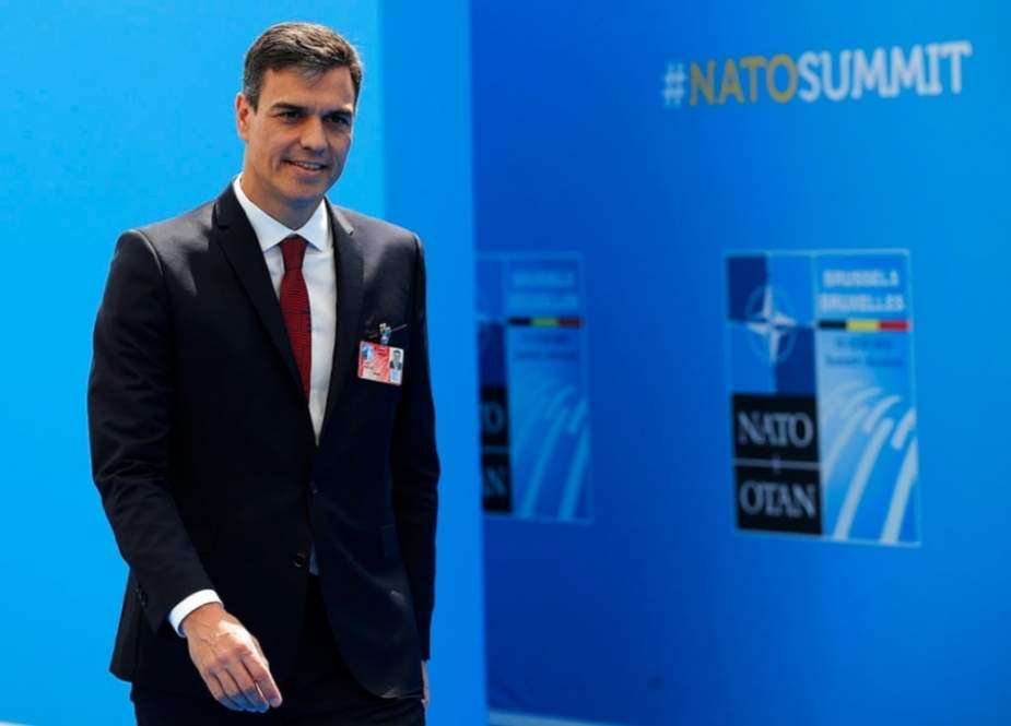 Spanish Prime Minister Pedro Sanchez arrives for an EU summit in Brussels