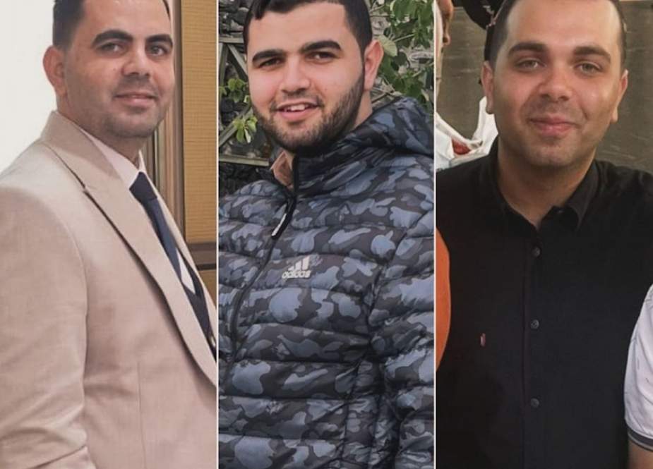 Hazem, Amir, and Mohammad the sons of Ismail Haniyeh