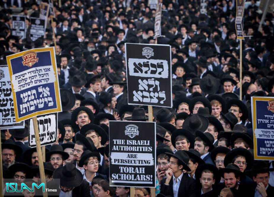 Thousands of Haredi Jews Protest against Draft to Enlist Them in the Israeli Army