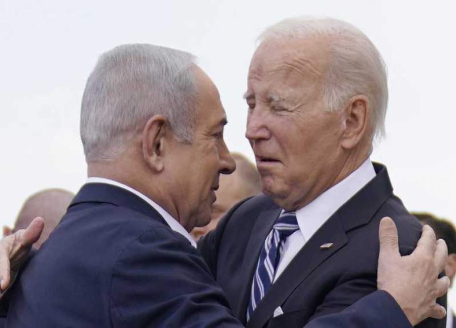 Benjamin Netanyahu with Joe Biden