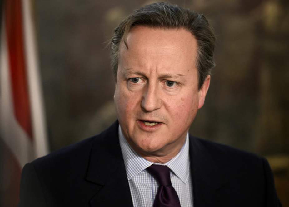 UK Foreign Secretary and former Prime Minister David Cameron