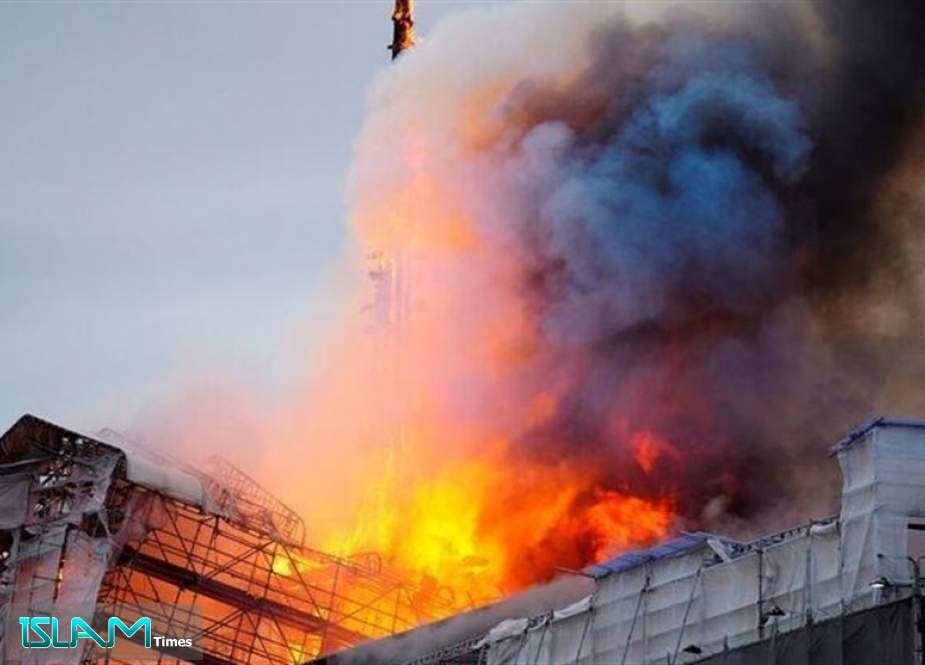 Fire Breaks Out at Copenhagen