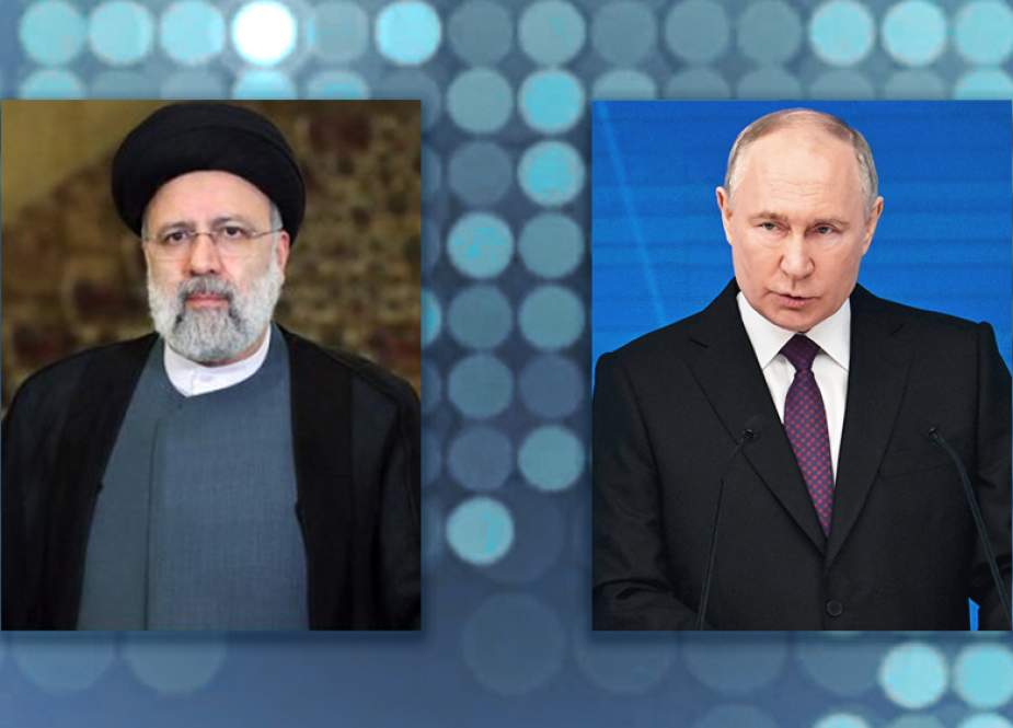 Iranian President Ebrahim Raeisi and Russian President Vladimir Putin