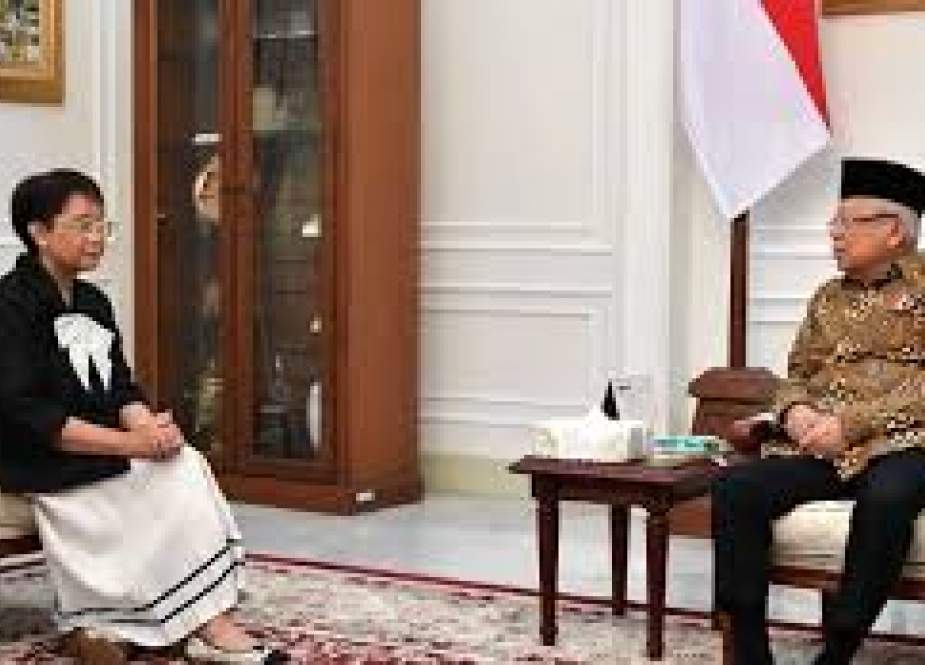 Menteri Luar Negeri Retno L.P. Marsudi menemui Wakil Presiden (Wapres) Ma