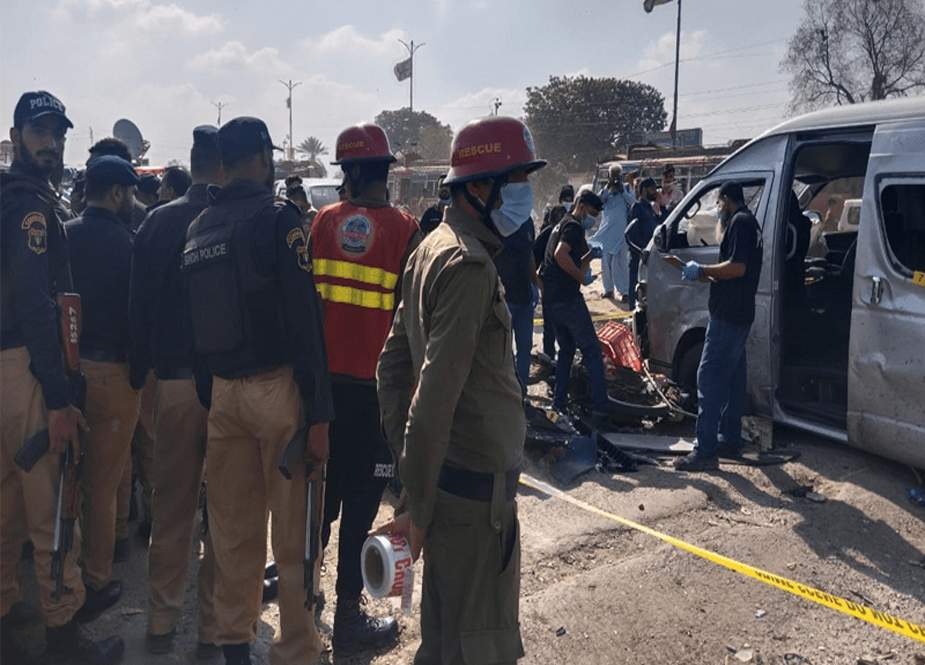 کراچی، جاپانی شہریوں کی گاڑی کے قریب خودکش دھماکا، تمام غیر ملکی محفوظ