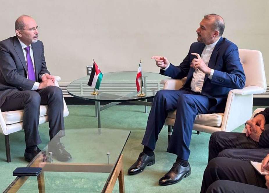 Iranian Foreign Minister Hossein Amir-Abdollahian and his Jordanian counterpart, Ayman Safadi, meet in New York