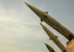 Iranian missiles on exhibit at a park in Tehran, Iran