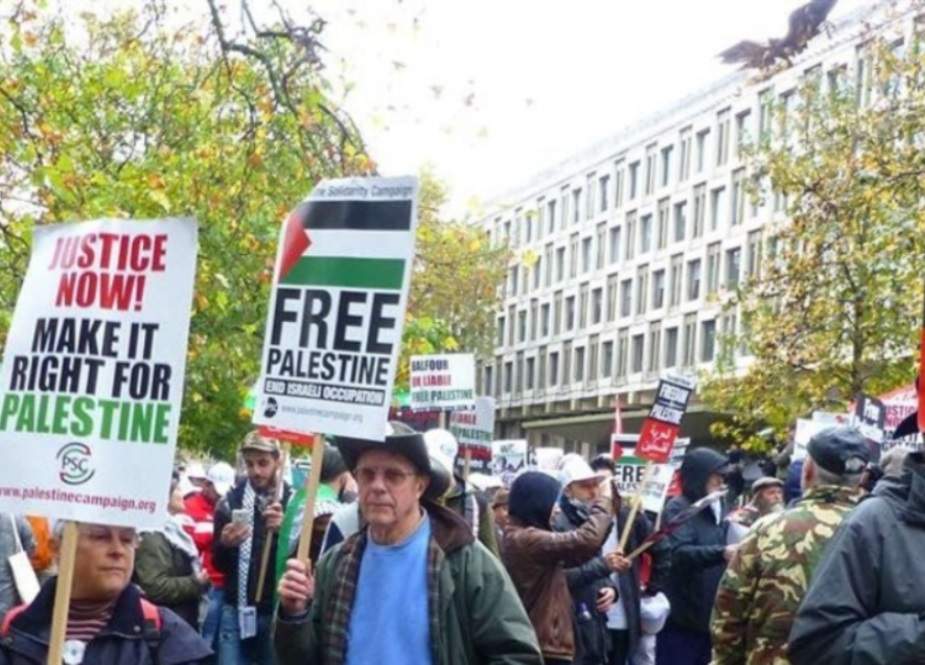 فلسطین کے حق میں دنیا کے مختلف ملکوں میں مظاہرہ