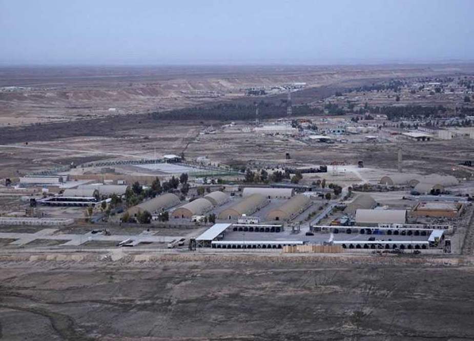 Ain al-Asad air base hosting US troops in the western Iraqi province of Anbar.