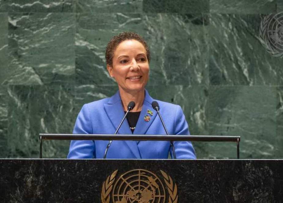 Jamaica’s Foreign Minister Kamina Johnson Smith