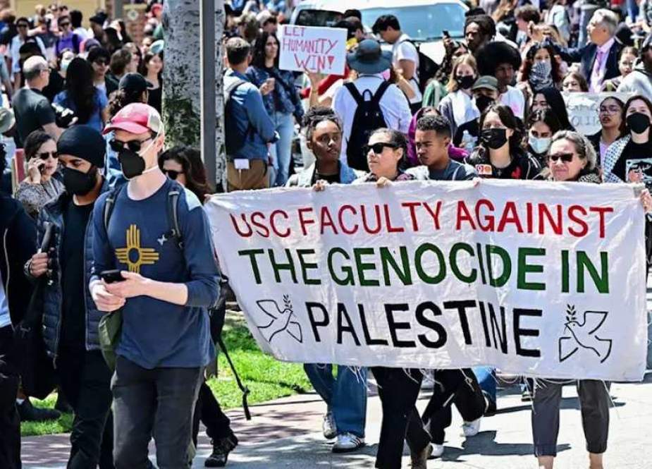 California College Membatalkan Upacara Wisuda di Tengah Protes Terhadap Perang Gaza “Israel”.