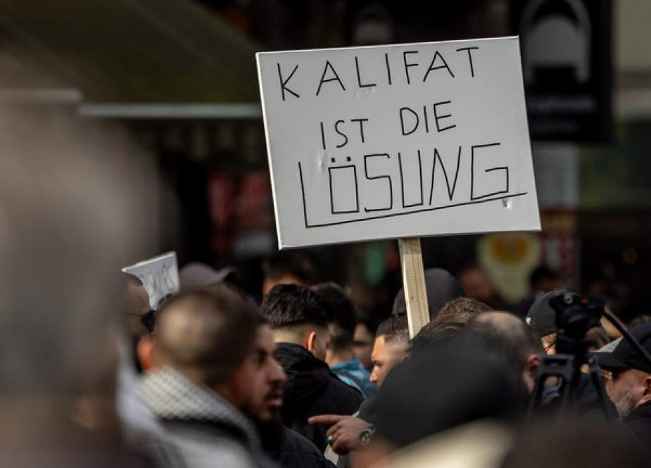 ‘Caliphate is the solution’ during a rally in Hamburg, Germany