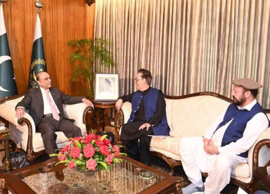 صدر آصف علی زرداری سے گورنر گلگت بلتستان اور وزیر اعلیٰ کی ملاقات
