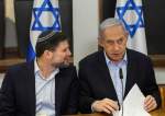 Israeli Finance Minister Bezalel Smotrich with Prime Minister Benjamin Netanyahu