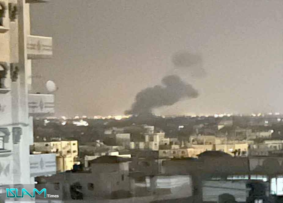 رفح پر غاصب صیہونی رژیم کے شدید ہوائی حملے