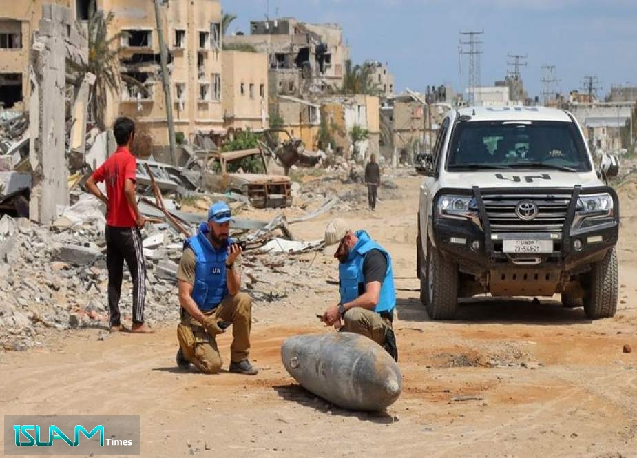 UN: 7,500 Tons of Unexploded Ammunition Left Across Gaza Strip