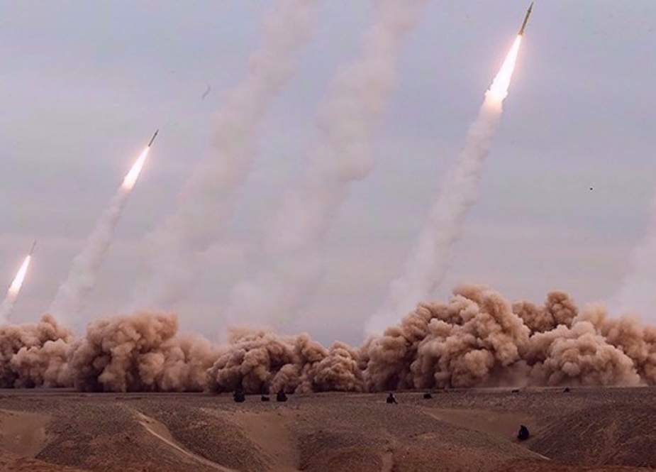 IRGC fires missiles during the Great Prophet 17 military drills on Iran’s southern coasts