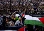Pro-Palestinian protesters shout slogans at the University of Michigan’s spring commencement ceremony  at Michigan Stadium in Ann Arbor, Michigan