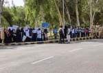 بہاولپور، اسلامیہ یونیورسٹی کے باہر امامیہ طلباء کا مظلومین فلسطین کی حمایت میں احتجاج 