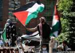 Pro-Palestinian protesters at George Washington University, Washington, DC