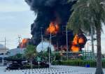 Evacuation Ordered after Blaze at Thai Chemical Storage Tank Facility