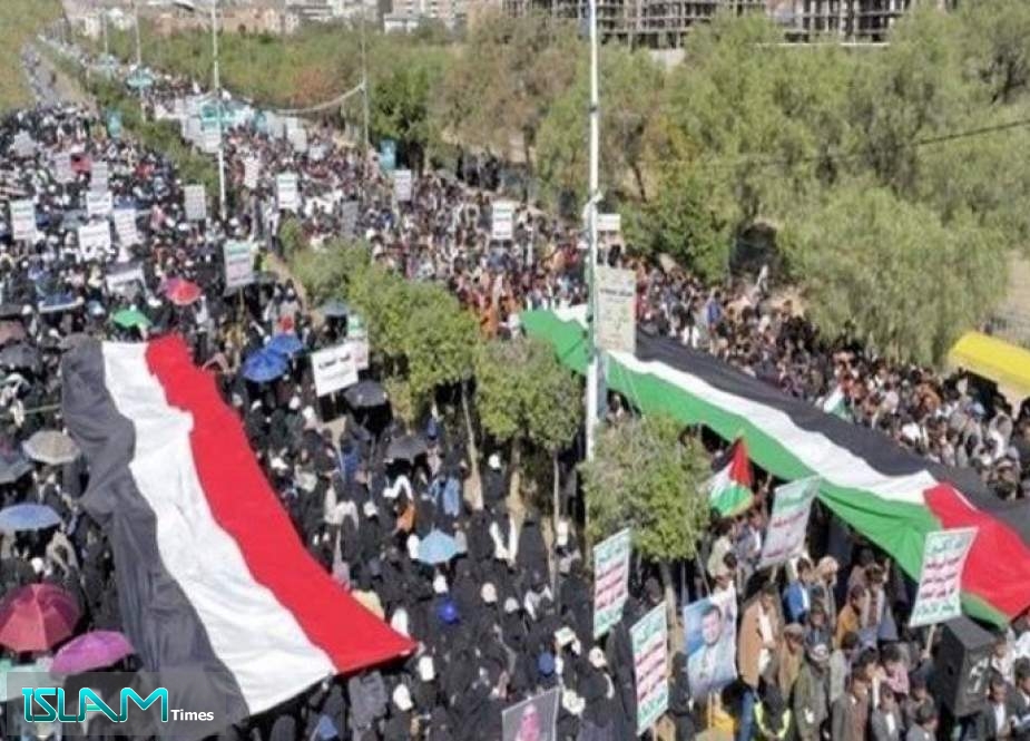 الیمن.. مسيرات مليونية دعما للشعب الفلسطيني