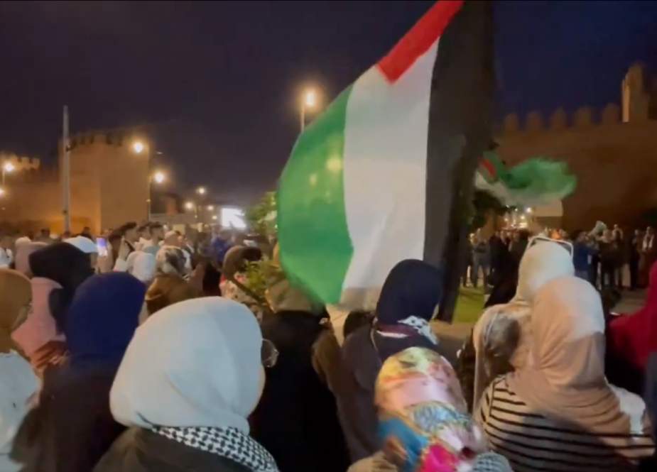 المغرب: مسيرة حاشدة في الرباط نصرةً لغزة وتنديداً بالتطبيع مع "إسرائيل"