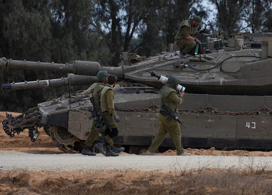 Israeli occupation slodiers , near the gaza Strip