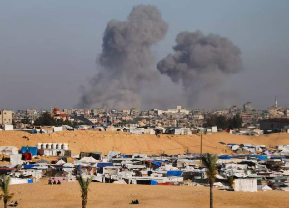 Israeli airstrike on risidental areas east of Rafah, Gaza Strip