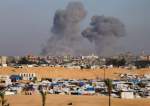 Israeli airstrike on risidental areas east of Rafah, Gaza Strip