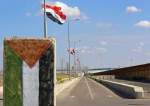 Egyptian flags fly at the passageway leading to the Palestinian side of the Erez checkpoint with Gaza, at Beit Hanoun, Gaza Strip