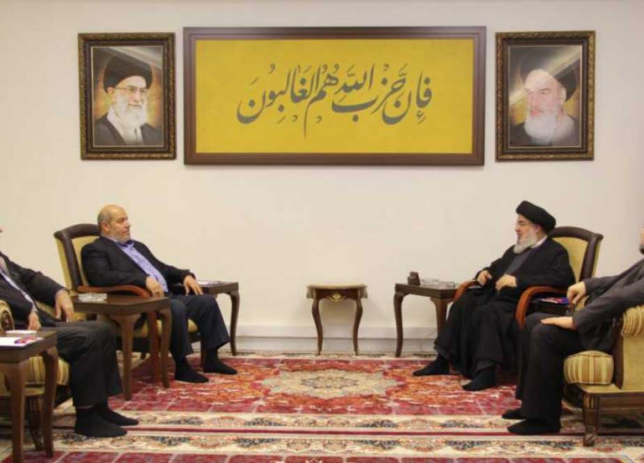 Hezbollah Secretary General Sayyed Hassan Nasrallah, received a leadership delegation from the Islamic Resistance Movement Hamas