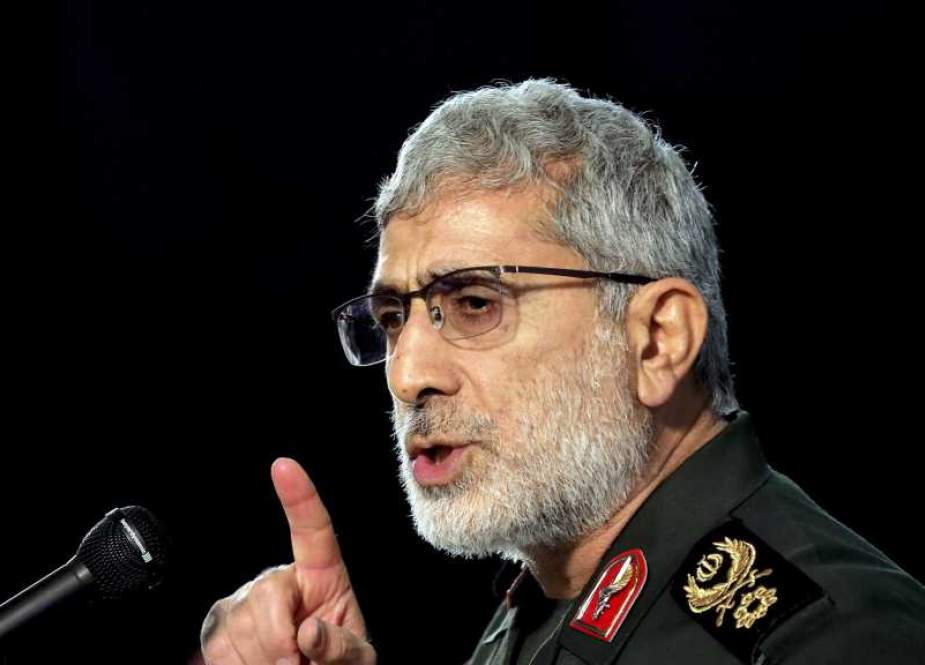 Ismail Qa’ani  the commander of Iran’s Islamic Revolution Guard’s Al-Quds Force