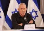 Israeli War Cabinet member Benny Gantz attends a press conference in Tel Aviv