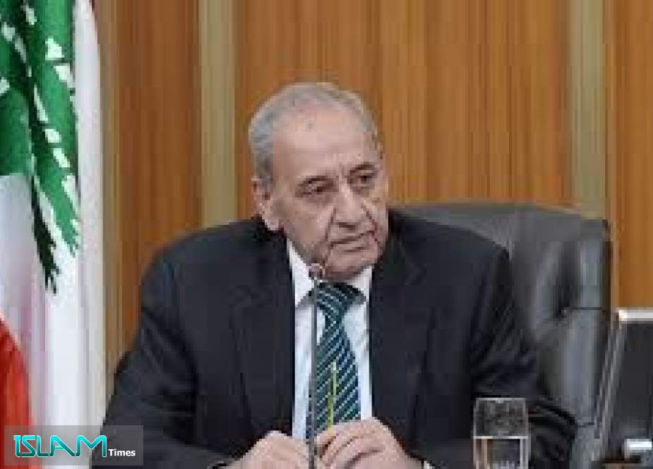 رئيس مجلس النواب اللبناني يعزي قائد الثورة الاسلامیة بإستشهاد رئيسي وأمير عبداللهيان