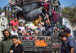 Displaced-Palestinians-flee-Rafah-with-their-belongings-to-other-areas-in-the-southern-Gaza-Strip