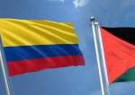 Colombia and Palestine flags