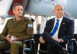 Israeli PM Benjamin Netanyahu and Chief of Staff Herzi Halevy in the air base of Tel Nof