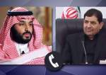 Interim Iranian President Mohammad Mokhber and Saudi Crown Prince Mohammed bin Salman
