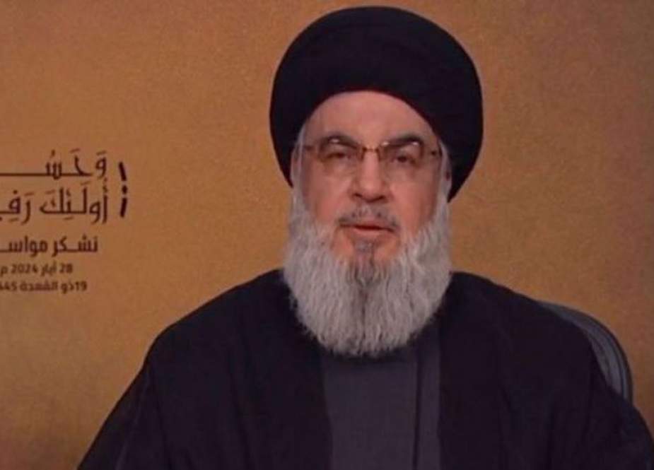 Secretary General of the Lebanese resistance movement Hezbollah Seyyed Hassan Nasrallah