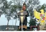 Presiden Joko Widodo saat menghadiri Upacara Peringatan Hari Lahir Pancasila di Dumai